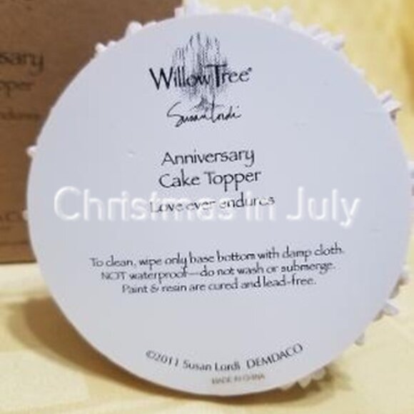Willow Tree Anniversary Cake Topper Figurine Love Endures #26453 - Picture 2 of 2